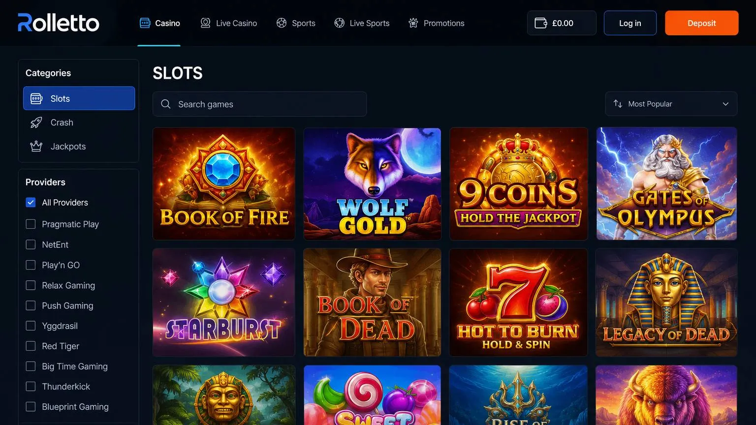 Game selection and Rolletto slots library Game selection and Rolletto