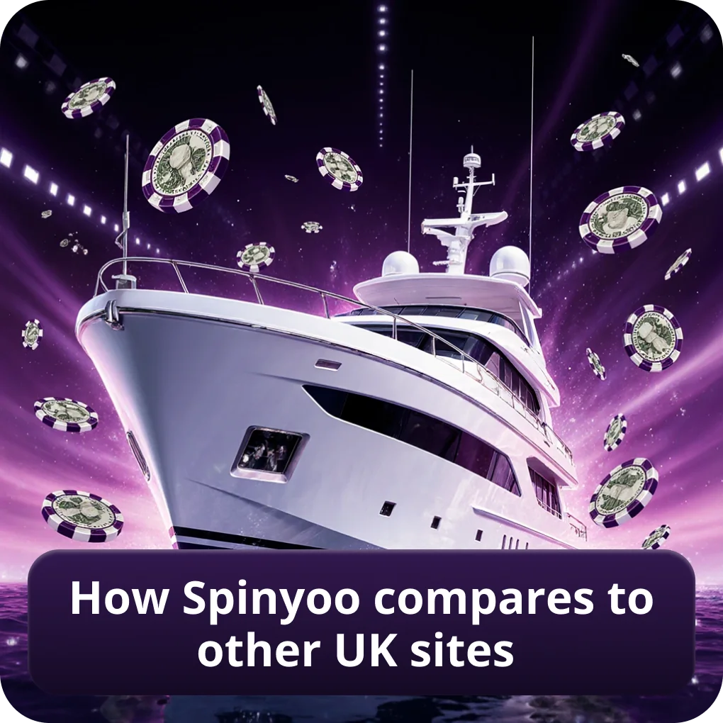 How Spinyoo Compares To Other UK Sites comparison table How Spinyoo Compares To Other UK Sites